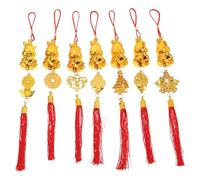 EPIGEIST 7 Piezas Decoración Año del Caballo Colgantes para Bonsái y Árbol Adornos Colgantes Suerte Prosperidad Año Lunar Fiesta Hogar Oficina