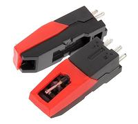 EPIGEIST Agujas de Plástico para Tocadiscos Vinilo Negro Abs 2 Piezas, Accesorio de Lápiz Óptico Mejor Calidad de Sonido para Mesa Giratoria