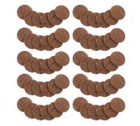 EPIGEIST Almohadillas de Fibra Natural para Nidos de Palomas Redondas de 6 CM 100 Unidades Absorbentes y Transpirables para Cría y Revestimiento de Cajas Nido en Jardín