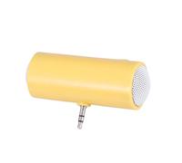 EPIGEIST Altavoz Portátil Mini con Conector Jack para Teléfono y Tablet Diseño Ligero y Compacto Compatible con Dispositivos de Audio Color Amarillo