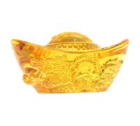 EPIGEIST Año Dragón Figurita de Ingot de Cristal Tallado Decoración Compacta y Estable para Escritorio Diseño Único y Creativo Estatua Pequeña y Duradera para Hogar y Oficina