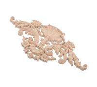 EPIGEIST Aplique de Madera Tallada para Muebles sin Pintar Decoración Ornamental Europea para Puertas Armarios y Cabeceros Embellecedor Artesanal para Interiores