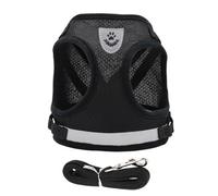 EPIGEIST Arnés y Correa Reflectante para Perro Ajustable Resistente y Antitirones para Cachorros Pequeños y Medianos con Diseño Reforzado y Material Duradero