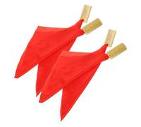 EPIGEIST Badajo Chino Allegro para Niños de Bambú y Satén Rojo, Instrumento de Percusión Tradicional, Resistente y Conveniente para Práctica Profesional y Personal