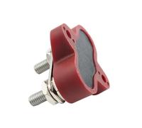 EPIGEIST Bloque Distribución Energía Doble Terminal Resistente para Coche Barco Rv con Base Nylon Reforzado y Pernos Rojo