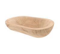 EPIGEIST Bol Decorativo de Madera Rústica y Cuenco Artesanal para Decoración de Mesa Granja Centro de Mesa Multifuncional y Elegante Madera Natural