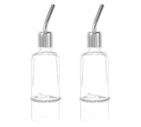 EPIGEIST Botella de Agua Portátil para Mascotas 180 Ml de Vidrio Bebedero Colgante para Perros Gatos y Cachorros Pack 2 Unidades Dispensador Compacto para Jaulas y Viajes