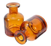 EPIGEIST Botellas Difusoras de Aromaterapia de Vidrio Ámbar, 2 Unidades de 100 Ml, Cilindro sin Llama para Aceites Esenciales, Recargables para Fragancias Hogar y Decoración