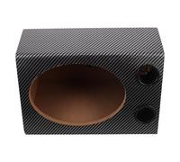 EPIGEIST Caja de Altavoz Subwoofer de Madera para Vehículo Diseño Trapezoidal Revestimiento de PVC Carcasa Resistente para Mejora de Graves Compatible con Sistemas de Audio de Coche y