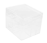 EPIGEIST Caja De Huevos De Transparente De Acrílico Organizador De Escritorio Para Almacenamiento De Cosméticos Soporte Para Hisopos De Algodón Para Tocador