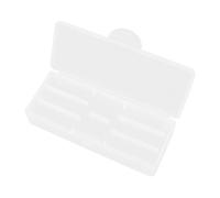 EPIGEIST Caja Organizadora para Herramientas de Uñas Doble Capa de Abs Blanco, Práctica y Desmontable para Almacenamiento en Escritorio