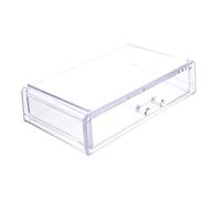 EPIGEIST Caja Organizadora Transparente Tipo Cajón para Escritorio Almacenamiento Compacto para Cosméticos Joyería y Artículos de Oficina Diseño Funcional y Ahorro de Espacio