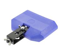 EPIGEIST Cencerro de Percusión para Batería Azul, Accesorio de Batería de Plástico Durable Abrazadera para Montaje, Sonido Nítido y Portátil para Percusión Latina