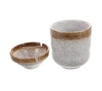 EPIGEIST Cenicero Vintage De Cerámica Japonés Diseño De Arte De Cambio De Horno Resistente Al Viento y Fácil De Limpiar para Restaurantes De Sushi y Decoración De Interiores