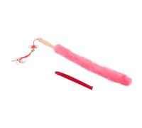 EPIGEIST Cepillo para Guzheng Mango de Madera Cerdas Largas Flexibles Rojas Cepillo de Limpieza para Instrumentos Musicales Elimina Polvo Rincones Difíciles Suministros de Limpieza