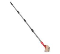 EPIGEIST Cepillo Quitamusgo de Alambre de Acero Inoxidable, con Mango Largo de 1,2 M, Herramienta de Deshierbe para Jardín y Terraza, Eliminador de Malezas y Musgo en Juntas y Pavimentos