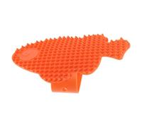 EPIGEIST Cepillo Rascador para Gatos con Forma de Pez Naranja Autocuidado para Gatitos y Gatos Adultos Accesorio para Patas de Mesa Masajeador para Pelo Corto y Largo Rascador de Pared