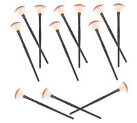 EPIGEIST Cepillos De Maquillaje Facial Forma De Abanico 12 Piezas Tamaño Pequeño Color Negro Para Mascarilla Facial Cuidado De Piel Herramienta Aplicadora Para Uso Diario