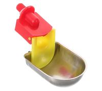 EPIGEIST Comedero Automático para Aves de Corral de Acero Inoxidable, Taza de Agua Antivuelco para Pollos y Patos, Dispensador de Agua para Gallineros, 1 Unidad, Accesorio para Granja y