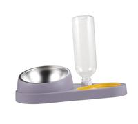 EPIGEIST Comedero y Bebedero Automático para Mascotas de Duradero y Resistente para Perros y Gatos Diseño Anti- y Fácil Limpieza para Doméstico y Profesional Color Gris Elegante