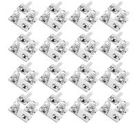 EPIGEIST Conjunto de 20 Placas de Resorte Metálicas para Portapilas AAA, Contactos de Resorte para Batería, Repuestos para Compartimento de Batería, Uso DIY y Reparación