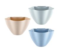EPIGEIST Cubos de Basura Colgantes para Cocina y Hogar, Juego de 3 Piezas en Plástico Resistente, Colores Nórdicos Azul, Rosa y Gris, Contenedores Reciclaje y Residuos Domésticos,
