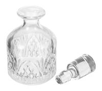 EPIGEIST Decantador de Whisky de Vidrio Tapón Botella Decorativa de Licor de 280 Ml Resistente al Desgaste Uso Hogar o Bar