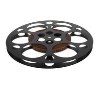 EPIGEIST Decoración de Pared Carrete de Película de Metal Negro 16 MM Escultura Rústica para Hogar Sala de Cine y Fiestas Temáticas Accesorio Vintage para Decoración Cinematográfica