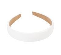 EPIGEIST Diadema Ancha Antideslizante De Cuero Pu Brillante Para Mujer Accesorio De Pelo Cómodo y Duradero Para Fiestas y Uso Diario Color Blanco Elegante