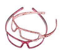 EPIGEIST Diademas De Gafas Creativas Para Mujer y Niña 2 Unidades Tamaño Estándar Accesorio Suave Cómodo Para Spa y Cuidado Del Cabello En Casa y Fiestas