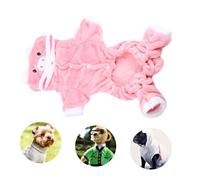 EPIGEIST Disfraz de Perro Cerdo Cálido con Forro Polar Suave Ropa de Mascota Cómoda y Ligera para Perros Pequeños Talla XXL Traje Adorable para Invierno