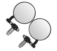 EPIGEIST Espejos Retrovisores para Moto Manillar Bar End Lentes Alta Reflexión Diseño Moderno Compatibles con Motocicletas y Scooters Accesorios para Seguridad y Visibilidad