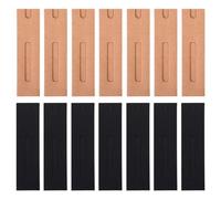 EPIGEIST Estuche Plegable para Bolígrafos 30 Unidades Bolsa de Papel Kraft Ventana Negra y Kraft Funda para Lápices Embalaje Escolar Oficina Regalos