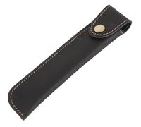 EPIGEIST Estuche Porta Bolígrafos de Cuero Negro para Oficina y Escuela, Funda Protectora Simple Que Previene Rayaduras, Diseño Vintage y Hecho a Mano para Bolígrafos y Lápices