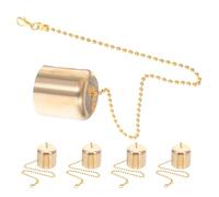 EPIGEIST Extintores de Velas de Latón 5 Piezas Tapas Pequeñas para Apagar Llama Accesorios para Velas Aromáticas y Lámparas de Botella Herramienta Multiusos para Decoración y Protección