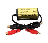 EPIGEIST Filtro de Ruido para Audio de Coche RCA Supresor de Retroalimentación Mejora Sonido Automotriz Instalación Rápida Compatible con Sistemas Estéreo Vehiculares