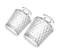 EPIGEIST Frascos Difusores de Fragancia de Vidrio Vacíos 2 Piezas Botellas Recargables para Aromaterapia 100 Ml y 150 Ml Diseño en Forma de Diamante Invertido para Ambientación en Sala y