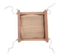 EPIGEIST Hamaca Colgante para Hámster y Conejillo de Indias con Soporte de Madera y Diseño de Valla Cama Rede para Pequeños Roedores Fácil de Instalar y Uso Jaulas