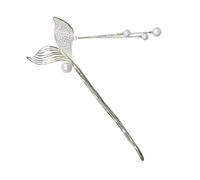 EPIGEIST Horquilla China Cabello Borla Colgante de Perla, Palillos Cabello Estilo Chino en Color Dorado Claro, Accesorio Tradicional para Peinados y Complementos Mujer