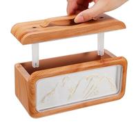 EPIGEIST Humidificador Silencioso Portátil de Escritorio Sj23 Diseño Montaña Veta Madera, 600 Ml, Doble Pulverización para Dormitorio, Habitación Ñiño y Oficina, Humidificador Pequeño