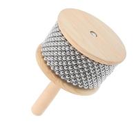 EPIGEIST Instrumento de Percusión Cabasa de Madera con Cuentas Metálicas Resistente y Fácil de Usar para Principiantes Educación Musical y Conciertos al Aire