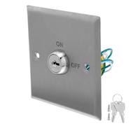 EPIGEIST Interruptor Botón de Liberación Rápida de Acero Inoxidable para Control de Acceso de Llave y Diseño Resistente para Entornos Comerciales y Exteriores