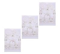 EPIGEIST Invitaciones de Boda 3 Juegos en Papel Blanco con Diseño Láser de Castillo Troquelado Tarjetas Románticas para San Valentín y Despedidas de Soltera Sobres Incluidos para Eventos