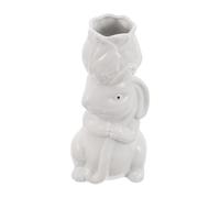 EPIGEIST Jarrón de Cerámica en Forma de Conejo Cabeza de Flor, Jarrón Pequeño Decorativo para Mesa de Comedor, Centro de Mesa de Pascua y Boda, Decoración de Escritorio y Sala