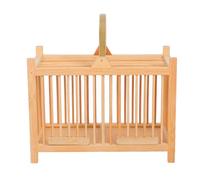 EPIGEIST Jaula de Madera para Pequeños Animales Transporte Portátil para Grillos Hámsters y Jerbos Diseño Compacto y Ligero para Uso Interior y Exterior