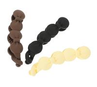 EPIGEIST Juego de 3 Pinzas de Plátano Cabello de Mujer, Clips Firmes Que No Dañan el Pelo, Hechas de Plástico y Resina, Ideales para Celebraciones y Banquetes