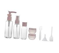 EPIGEIST Juego de 8 Botellas de Loción Vacías de 50Ml Reutilizables con Pulverizador para Viaje Mini Botellas de Maquillaje y Prácticas Incluye Embudo y Gotero