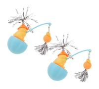 EPIGEIST Juguetes para Gatos de Interior 2 Piezas Pelota Giratoria y Varita Interactiva Juguetes para Ejercitar Gatitos Entretenimiento y Actividad Saludable para Mascotas Domésticas