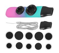 EPIGEIST Kazoo Musical Doble Doble Orificio y Tono Ajustable, Instrumento Portátil De Plástico Seguro Efecto Degradado Azul, Adecuado Para Niños y Acompañamiento De Guitarra