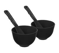 EPIGEIST Kit para Mascarillas Faciales de Silicona Juego de 2 Cuencos y 2 Aplicadores de Silicona Suave Recipiente para Mezclar Mascarillas Caseras Herramienta para Spa Facial y Cuidado